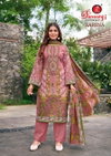 Zarina Vol 1 By Ganeshji Soft Cotton Self Embroidery Online Dress Material Wholesale
